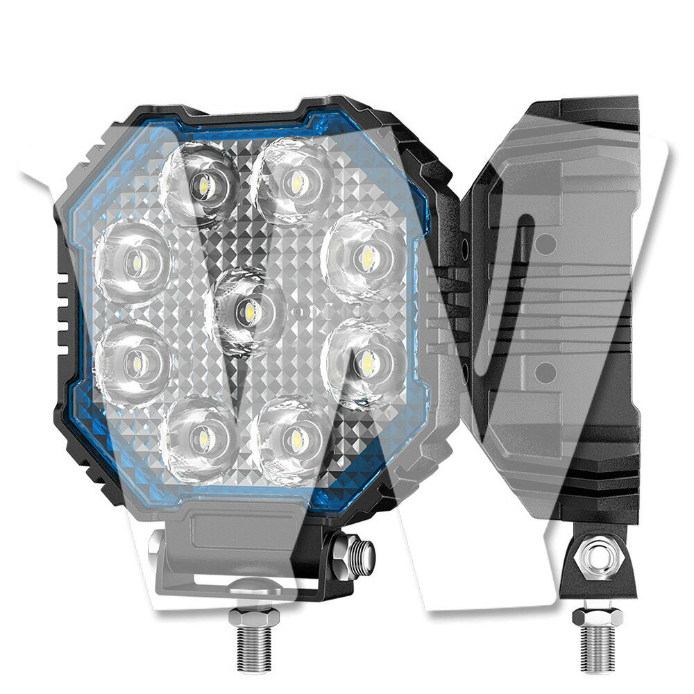 Rakuten - 青シリーズ 4インチ 作業灯 LED ワークライト 35W 狭角タイプ スポットライト ホワイト 12V/24V兼用 前照灯 投光器 照明 ジープ SUV 大型車 トラック ランクル 除雪車 漁船 トラクター 漁業用 農業機械 建設機械 工事現場 防水 汎用 高品質 高輝度 2個
