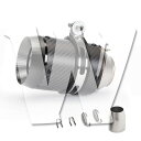 スリップオンマフラー 51mm バイクマフラー バイクサイレンサー ステンレス D ワンサイズ オートバイ サイレンサー 排気パイプ 排気管 ドレスアップ 交換用 取付簡単 耐摩耗性 耐高温性 耐腐食性 防錆性 汎用(2)