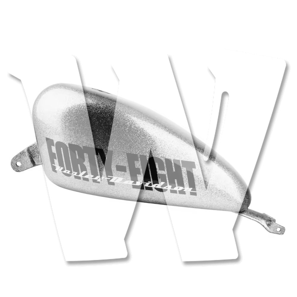 【ハーレー タンク】 スポーツスター XL883/XL1200 48(Forty-Eight) 2004-2024 対応 ハーレー ガソリンタンク 14.4L 【シルバー】 塗装済み 社外品 カスタムパーツ オートバイ 純正交換 汎用