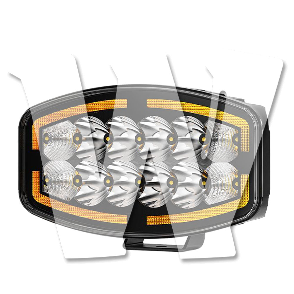 Rakuten - 【黒武士シリーズ】10インチ LED ワークライト 作業灯 45W 9000LM 防水仕様 12V/24V兼用 広角/スポット/DRL 3モード ジープ トラック SUV 大型車 農業機械 建設機械 工事現場 汎用