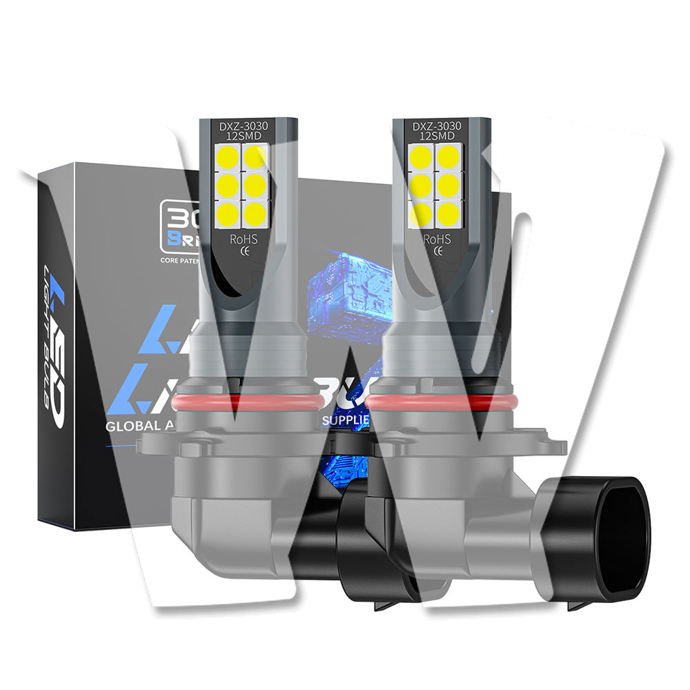 Rakuten - 【HB3/HB4兼用タイプ】 車検対応 6500K ホワイト 2200LM HB3/HB4兼用タイプ CSP3030チップ搭載 LED ヘッドライト フォグランプ 高品質 高輝度 1年保証