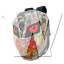 悪魔の眼 自転車 オートバイ バイク プログラム可能なLEDスクリーン LEDバック 拡張可能 ヘルメット収納可能 ノートPC収納 未来的なバック 追突防止 安...