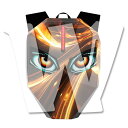 悪魔の眼 自転車 オートバイ バイク プログラム可能なLEDスクリーン LEDバック 拡張可能 ヘルメット収納可能 ノートPC収納 未来的なバック 追突防止 安...
