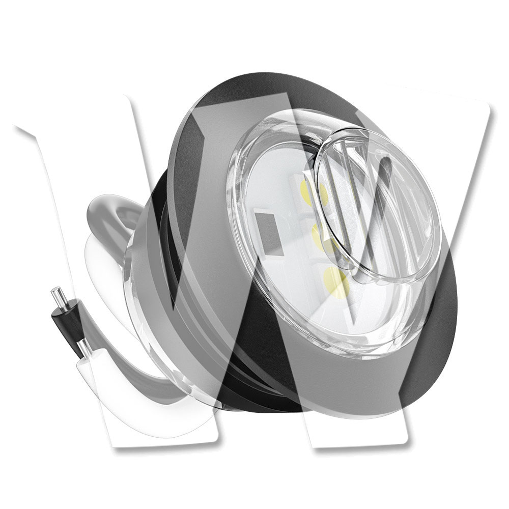 Rakuten - 【10個セット】発光カラー:ホワイト 埋込式 LED ライト ハザードランプ 幅見灯 ポジションランプ 警告灯 トラック トレーラー ランクル SUV 除雪車 漁船 トラクター 農業機械 建設機械 12V 汎用