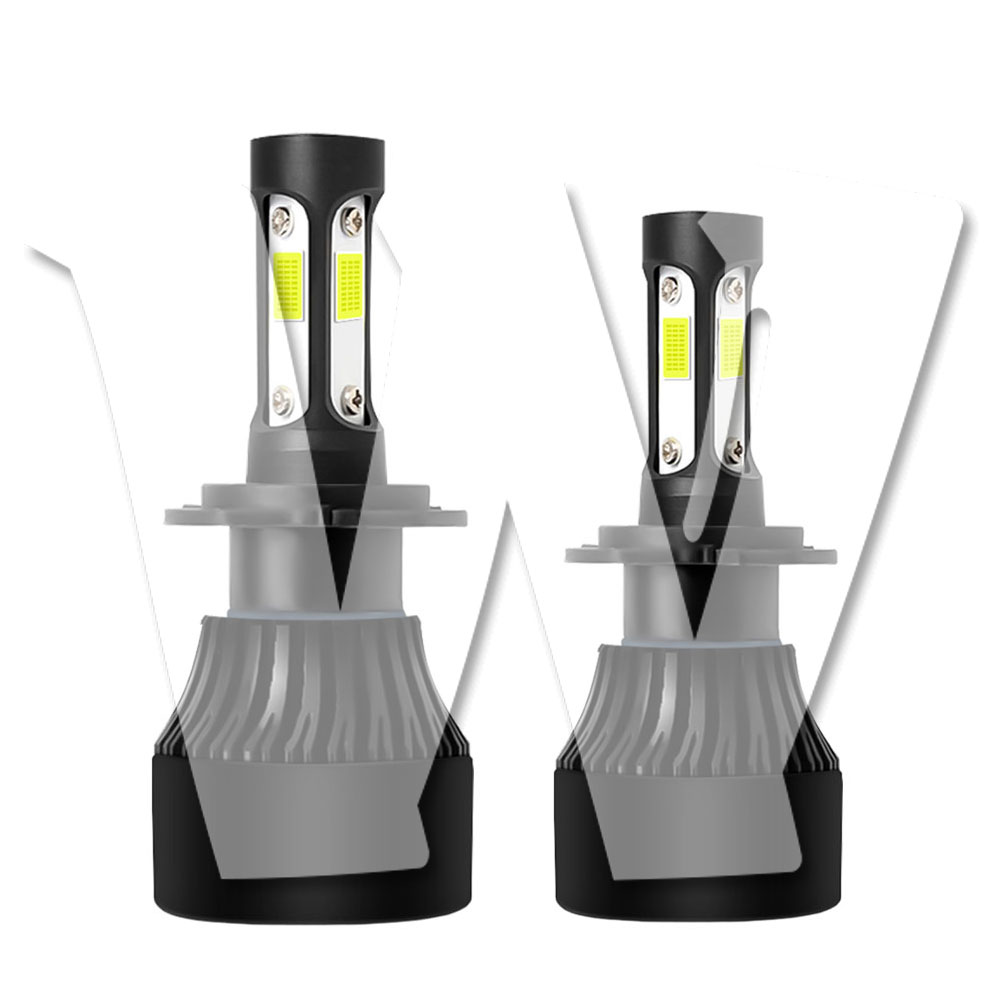 Rakuten - H7 四面発光タイプ 新車検対応 COBチップ 6500K ホワイト 3600ルーメン LED化 LED ヘッドライト フォグランプ 高品質 高輝度 IP68 1年保証