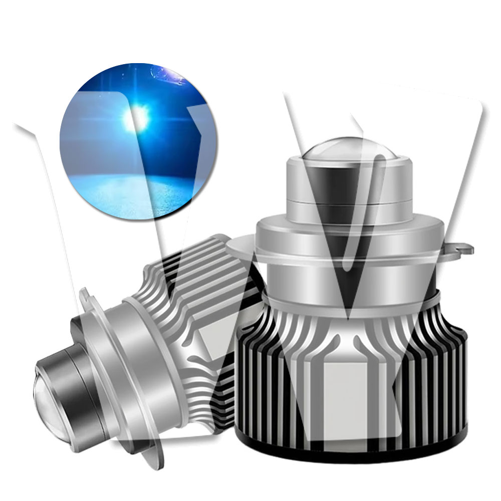 Rakuten - 2025年新発売!! H7 40W ブルー 10000K 8000LM 純正HIDをLED化 WITH3570チップ搭載 プロジェクターレンズ LED ヘッドライト フォグランプ バルブ バーナー ノイズ キャンセラー内蔵 高輝度 高品質 IP68 1年保証!!