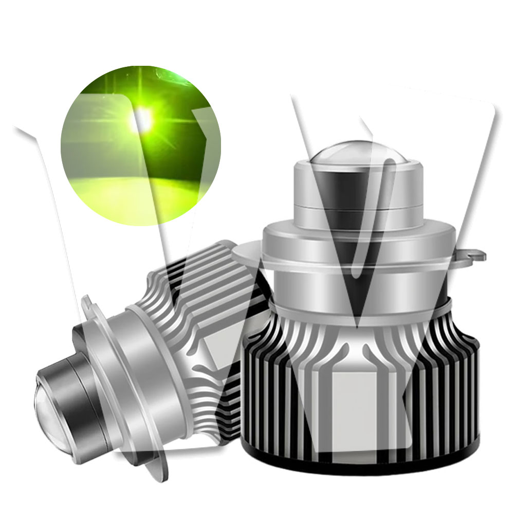 Rakuten - 2025年新発売!! H7 40W グリーン 15000K 8000LM 純正HIDをLED化 WITH3570チップ搭載 プロジェクターレンズ LED ヘッドライト フォグランプ バルブ バーナー ノイズ キャンセラー内蔵 高輝度 高品質 IP68 1年保証!!