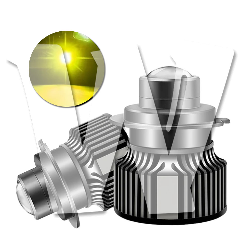 Rakuten - 2025年新発売!! H7 40W イエロー 3000K 8000LM 車検対応 純正HIDをLED化 WITH3570チップ搭載 プロジェクターレンズ LED ヘッドライト フォグランプ バルブ バーナー ノイズ キャンセラー内蔵 高輝度 高品質 IP68 1年保証!!