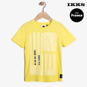France発【IKKS】Tシャツ 半袖 キッズ 綿100% 子供服 男の子 おしゃれ きれいめ 高級 ブランド かっこいい 夏 小学生 ジュニア フランスこども服 イックス 半袖Tシャツ(黄) 120 130 140cm
