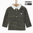 【ポイント2倍】10/2-09:59 【長袖Tシャツ】IKKS(イックス) 女の子 ベビー 白襟付きTシャツ XM11011 フランス製 Tシャツ 長袖 ロンT 幼児 ブランド かっこいい きれいめ 高級 子供服 正規品 80 90 100cm