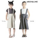 アーチアンドライン ARCH&LINE OXFORD WASHER JUMPER SKIRT [AL211502] 着丈3段階調整可オックスフォードワッシャージャンパースカート S(100-110cm)-XL(135-145cm) ワンピース キッズ ブランド 女の子 子供服
