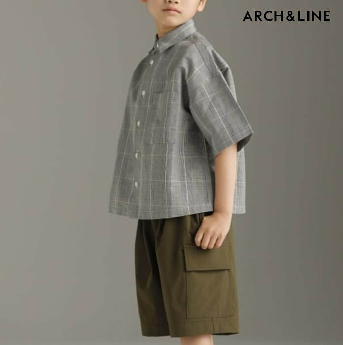 アーチアンドライン ARCH&LINE FINE DUNGAREE WIDE SHIRT [AL911108] ファインダンガリーワイドシャツ S(100-110)-XL(135-145) キッズ ブランド 男の子 女の子 子供服