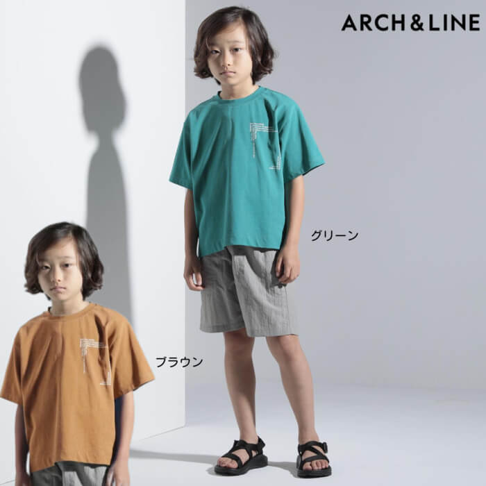 楽天ほわいとあっぷるアーチアンドライン ARCH&LINE 5/S WIDE PK PRINT TEE S-XL [AL211319] Tシャツ キッズ ブランド 男の子 女の子 子供服