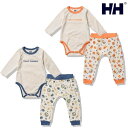 【ポイント10倍 全員12/9-10】ヘリーハンセン HELLY HANSEN My First HH Nordic Food Print Rompers Set （70-80cm）[ HB32256 ] ロングスリーブ 子供【藤崎】