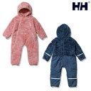 【ポイント10倍】11/21 20:00~11/27 01:59会員別★ ヘリーハンセン ベビー アウター HELLY HANSEN My First HH Fleece Rompers マイファーストHHフリースロンパース（BF）HB52252 ギフト 出産祝い ロンパース 防寒 子供 【本店】