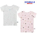 【アウトレット】ミキハウス mikihouse ダブルビー Tシャツセット（90-130cm） 肌着 半袖 Tシャツ トップス ベビー キッズ 子供 女の子【正規販売店】