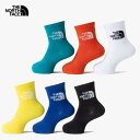 【2025新作】THE NORTH FACE ノースフェイス TNFジャカードロゴ3Pクルー キッズ NPT22512 16-21cm 子供用 靴下 3足セット...