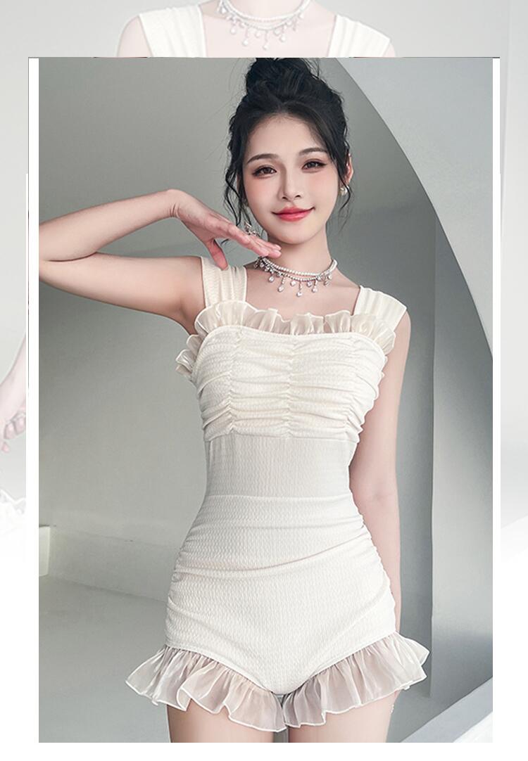 ワンピース 水着 レディース プール ビーチ 海水浴 夏 サマー 女性用 温泉 ウォーターパーク スカート 露出防止 ボクサー スリム 胸パッドあり ワイヤーなし