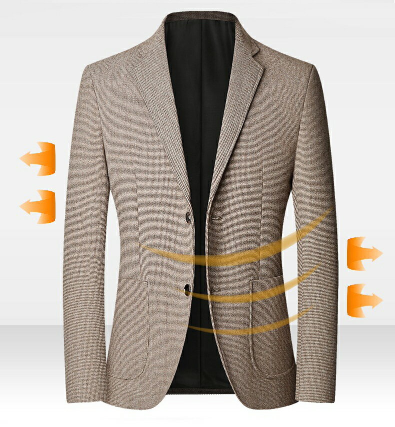 テーラード メンズ ウールジャケット男性 二つボタン ダッフルジャケット スリムジャケット カジュアル 無地 細身 ビジネスジャケット スーツ 秋冬服 防寒 トップス 紳士品 暖かい 浅いコーヒー レツド グレー ダークコーヒー浅いブルー ダークブルー