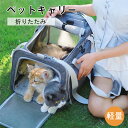 ペット用キャリーバッグ 折りたたみ ショルダー ペットキャリー キャリーバッグ ペットキャリーケース おしゃれ キャリーバック お出かけ用 マット付き 飛び出し...