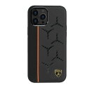 Lamborghini ランボルギーニ 公式ライセンス 本革 カーボン ケース iPhone 13 Pro Max スマホ ケース アイフォン メタルエンブレム 車 スポーツカー