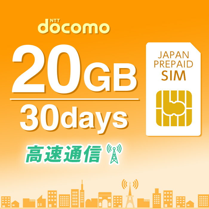 vyChSIM vyCh SIM card { docomo 20GB 30 JʊȂ SIMJ[h }`JbgSIM MicroSIM NanoSIM hR simt[[