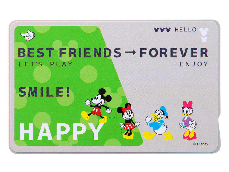 【マラソン限定 11％OFF】 ディズニー ICカードステッカー ミッキー ミニー ドナルド デイジー ic ステッカー シール キャラクター suica pasmo 通学 Disney キャラクターグッズ ディズニーグッズ IC カードシール ミッキーマウス ミニーマウスのサムネイル