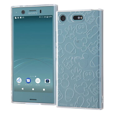 【16％OFF実施中】 Xperia XZ1 Compact カバー ケース 耐衝撃 衝撃に強い 保護 ラメ入り グリッター キラキラ 軽い 柔らかい ソフト TPU SO-02K docomo エクスペリア ミッキー