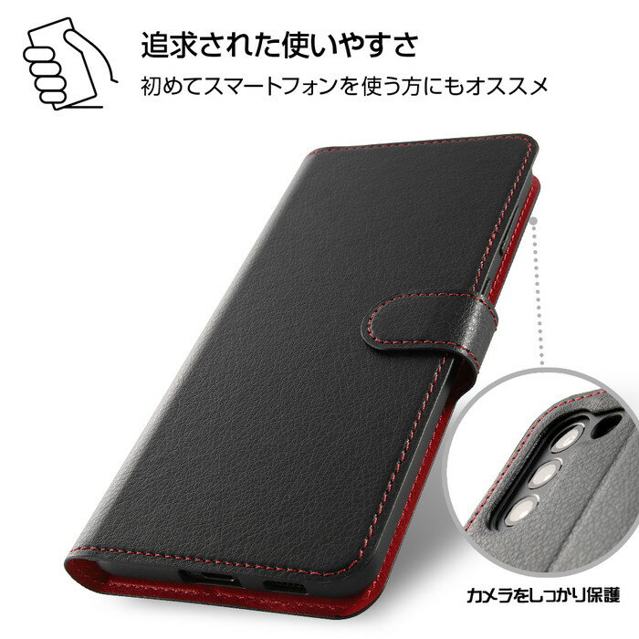 Galaxy S21+ ケース 耐衝撃 手帳型ケース シンプル マグネット ブラック レッド ネイビー scg10 カード入れ ギャラクシーs21プラス ストラップ GalaxyS21+5G