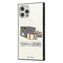 スーパーSALE 10%OFF【4日20:00~11日01:59】iPhone12 iPhone12Pro トムとジェリー カバー ケース 耐衝撃 衝撃に強い 保護 傷に強い スクエア ハード ソフト クッション KAKU スマホケース タフィー