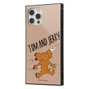 スーパーSALE 10%OFF【4日20:00~11日01:59】iPhone12 iPhone12Pro トムとジェリー カバー ケース 耐衝撃 衝撃に強い 保護 傷に強い スクエア ハード ソフト クッション KAKU スマホケース ジェリー
