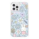 iPhone12 iPhone12Pro ミッフィー カバー ケース 耐衝撃 衝撃に強い 保護 ラメ入り グリッター キラキラ 流れる ラメ 動く 液体 可愛い かわいい おしゃれ お花 クリア