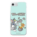スーパーSALE 10%OFF【4日20:00~11日01:59】iPhone SE3 SE2 8 7 6s 6 第3世代 第2世代 トムとジェリー カバー ケース 耐衝撃 衝撃に強い 保護 ラメ入り ラメ 動く グリッター キラキラ 流れる かわいい おしゃれ クリア