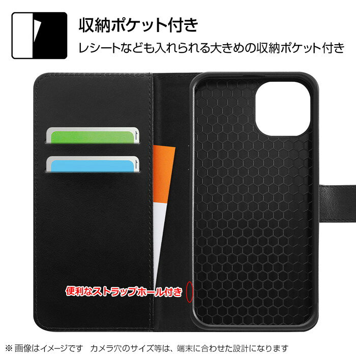 iPhone13 mini ディズニー ケース 手帳型 レザー 革 保護 マグネット カード入れ ...