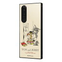 スーパーSALE 10%OFF【4日20:00~11日01:59】Xperia5 III トムとジェリー カバー ケース 耐衝撃 衝撃に強い 保護 傷に強い KAKU クッション SO-53B SOG05 A103SO XQ-BQ42 SIMフリー docomo au softbank