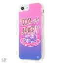 iPhone SE3 SE2 8 7 6s 6 第3世代 第2世代 トムとジェリー カバー ケース 耐衝撃 衝撃に強い 保護 ラメ入り ラメ 動く グリッター キラキラ 流れる かわいい おしゃれ クリア