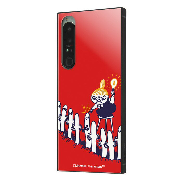 【16％OFF実施中】 Xperia 1 IV ケース SOG06 SO-51C カバー ムーミン 耐衝撃 キャラクター ハードケース ソフトケース スマホケース スクエア KAKU リトルミイとニョロニョロ かわいい