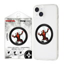 【お買い物マラソン 10%ポイント】デッドプール マーベル スマホ マグネット プレート シール メタルリング マグネットシール MagSafe 強力 磁石 リ...
