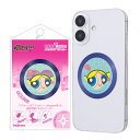 バブルス パワーパフガールズ マグネットシール 貼るだけ キャラクター かわいい スマホ マグネット メタルリング プレート 磁石 ワイヤレス充電 マグセーフ化