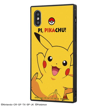 iphone xs iphone x ケース スクエア ポケットモンスター 耐衝撃 kaku トリプルハイブリッド/ ピカチュウ アイフォンxs カバー 四角 ポケモン iphonexs