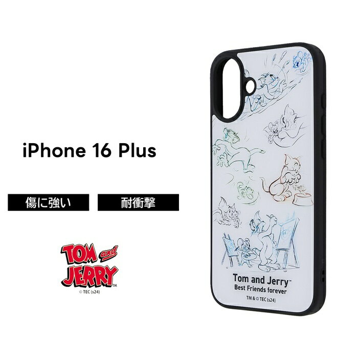 樂天商城 - iPhone 16 Plus ケース トムとジェリー 耐衝撃 iPhone16Plus アイフォン16プラス キャラクター かわいい ソフト ハード スマホケース 可愛い