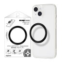 【お買い物マラソン 10%ポイント】スマホ マグネット プレート シール メタルリング マグネットシール ブラック MagSafe 両面テープ付き 強力 磁石 ...