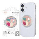 【お買い物マラソン 10%ポイント】ミッフィー スマホ マグネット キャラクター かわいい シール マグネットシール 貼るだけ メタルリング プレート 強力 磁...