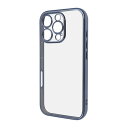iPhone 16 Pro ケース クリア 耐衝撃 iPhone16Pro アイフォン 16プロ クリアケース メタリック ブルー カバー ソフト ソフトケース スマホカバー スマホケース
