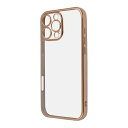 iPhone 16 Pro Max ケース クリア 耐衝撃 iPhone16ProMax アイフォン 16プロマックス メタリック ピンク ゴールド カバー ソフト スマホカバー スマホケース