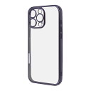 iPhone 16 Pro Max ケース クリア 耐衝撃 iPhone16ProMax アイフォン 16プロマックス 透明 メタリック パープル 保護 カバー ソフト スマホカバー スマホケース