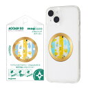 ムーミン リトルミイ 可愛い スマホ マグネット プレート シール メタルリング マグネットシール 貼るだけ強力 磁石 リング ワイヤレス充電対応 変換 粘着タイプ(3)
