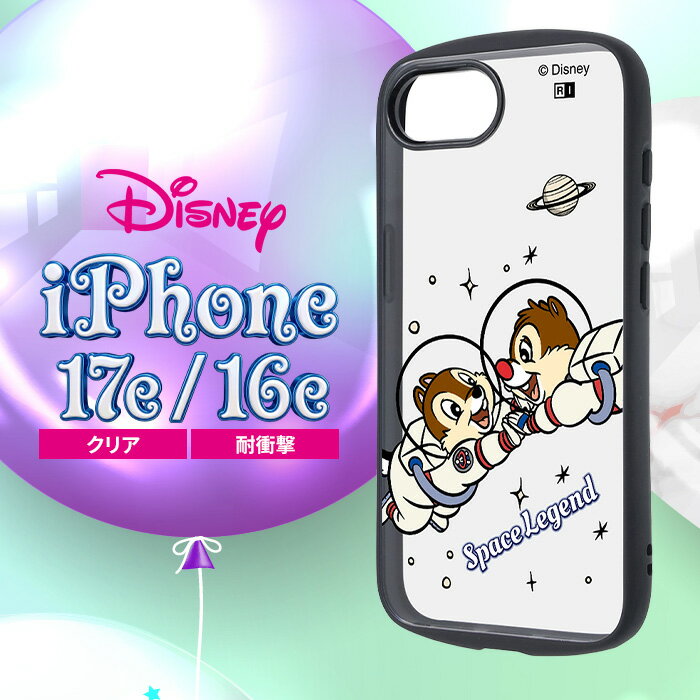 Rakuten - iPhone17e ケース クリア チップとデール iPhone16e アイフォン 17e 16e ディズニー キャラクター かわいい 耐衝撃ケース 丈夫 ソフト スマホケース 可愛い 透明