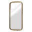 iPhone12 mini カバー ケース 耐衝撃 衝撃に強い 保護 傷に強い シンプル 背面クリア 透明 可愛い かわいい くすみカラー ハード ソフト Puffle ベージュ