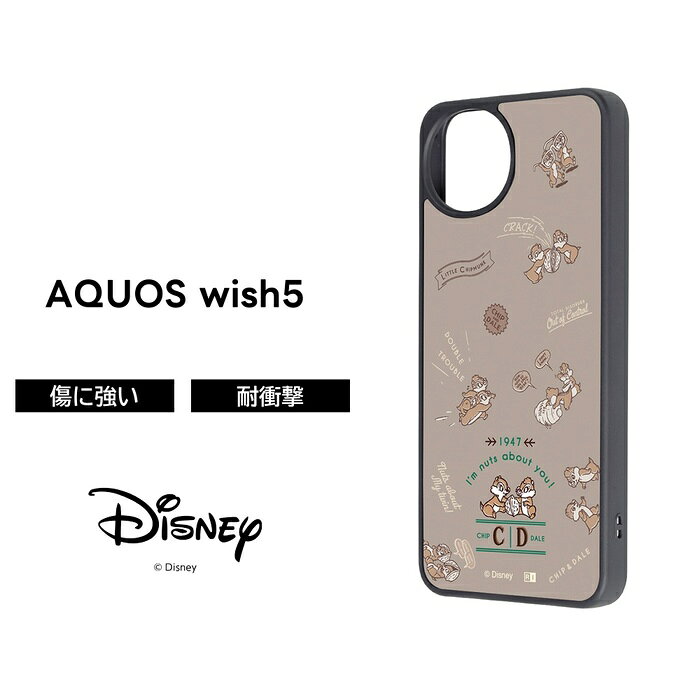 [SS 한정 포인트 10 배] AQUOS wish5 케이스 칩과 데일 docomo SH-52F 아쿠오스위슈 5 디즈니 캐릭터 귀여운 소프트 하드 스마트 폰 케이스 귀엽다